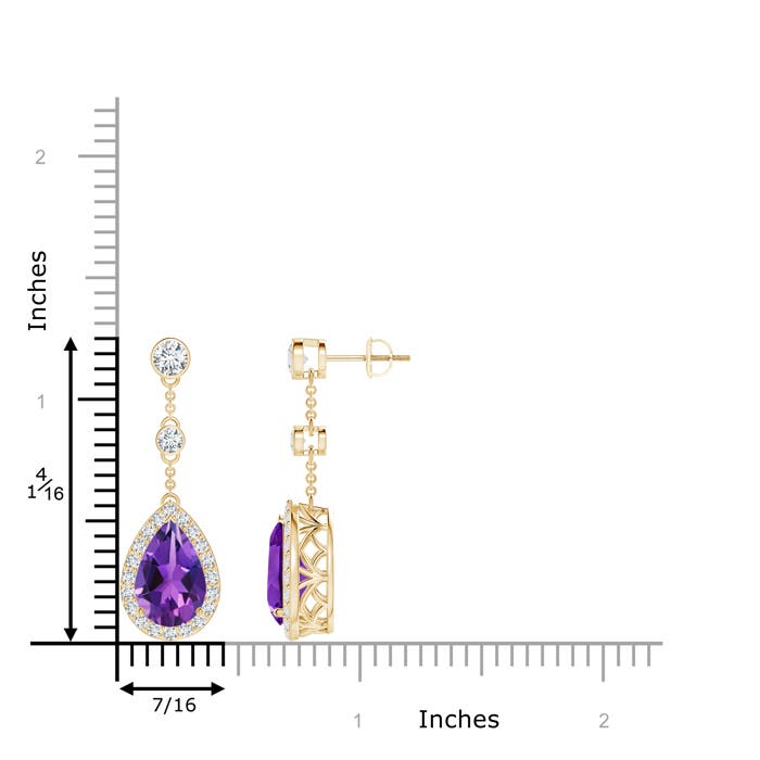 AAAA - Amethyst / 6.53 CT / 14 KT Yellow Gold