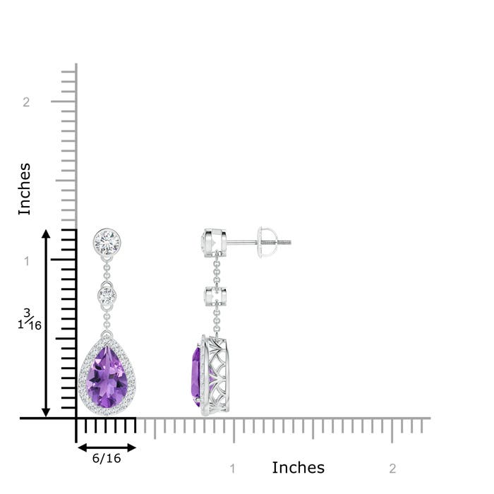 AA - Amethyst / 2.88 CT / 14 KT White Gold