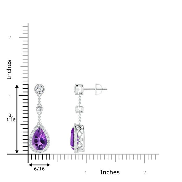 AAA - Amethyst / 2.88 CT / 14 KT White Gold