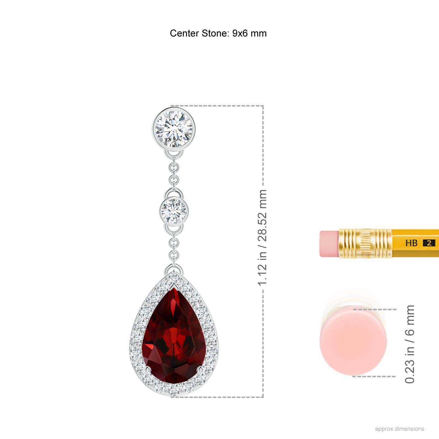 AAA - Garnet / 3.78 CT / 14 KT White Gold