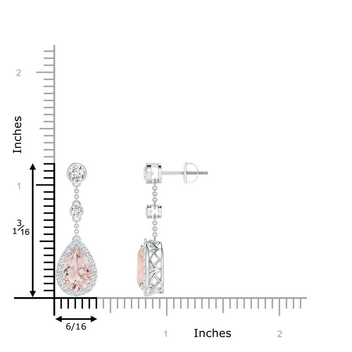 A - Morganite / 3.08 CT / 14 KT White Gold