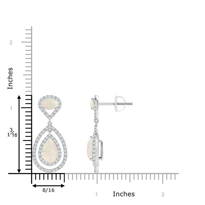 A - Opal / 3.25 CT / 14 KT White Gold