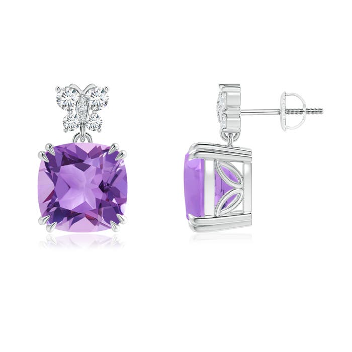 A - Amethyst / 7.8 CT / 14 KT White Gold