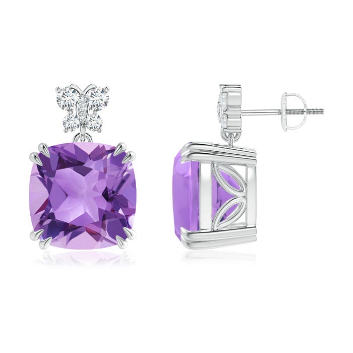 A - Amethyst / 12.8 CT / 14 KT White Gold