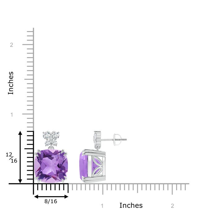 A - Amethyst / 12.8 CT / 14 KT White Gold
