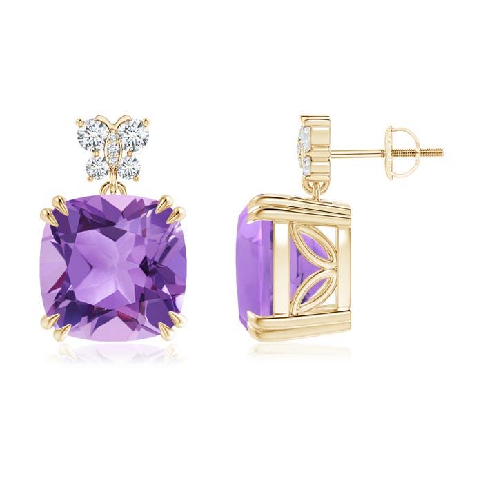 A - Amethyst / 12.8 CT / 14 KT Yellow Gold