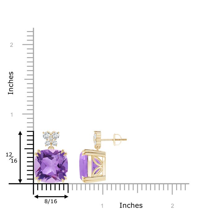 A - Amethyst / 12.8 CT / 14 KT Yellow Gold