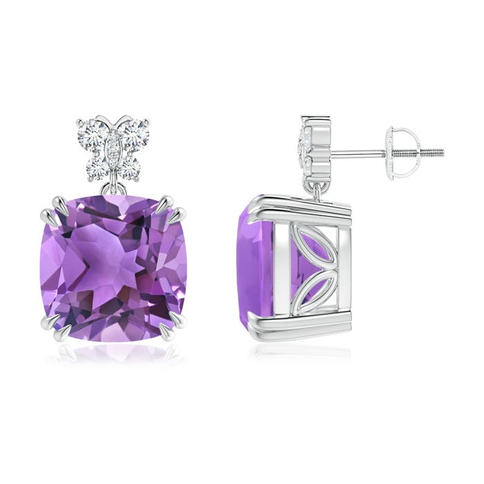 AA - Amethyst / 12.8 CT / 14 KT White Gold