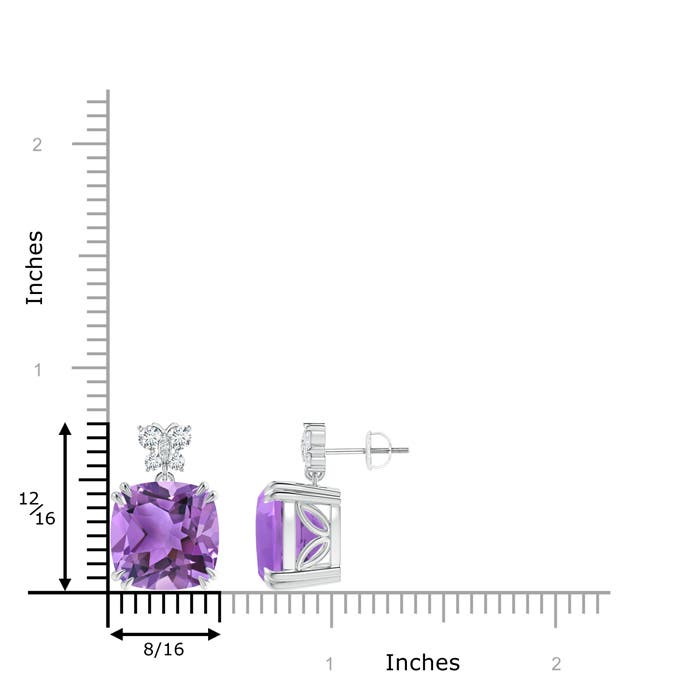 AA - Amethyst / 12.8 CT / 14 KT White Gold