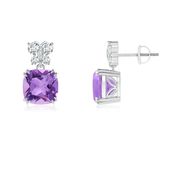 A - Amethyst / 4.9 CT / 14 KT White Gold