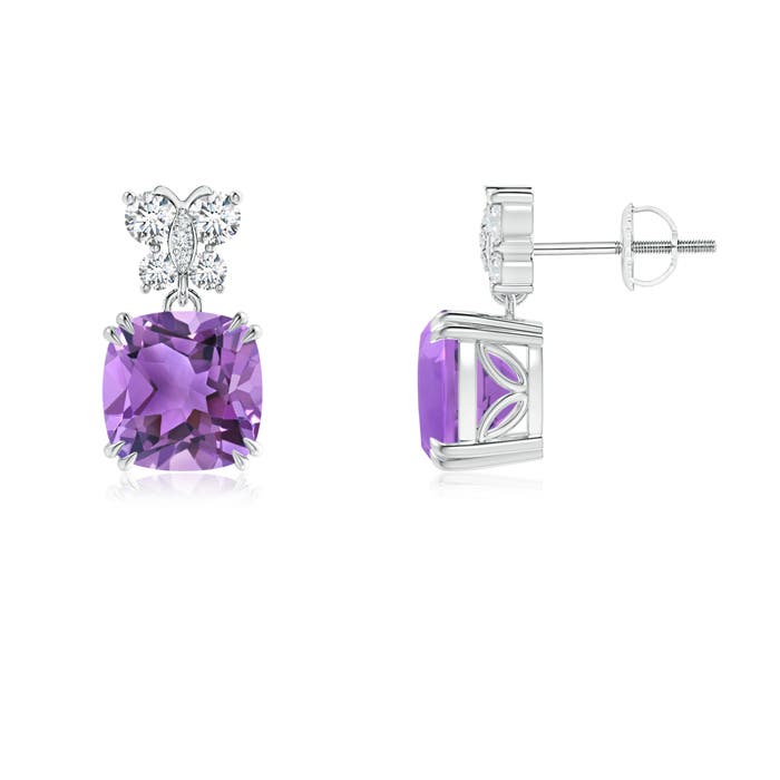 AA - Amethyst / 4.9 CT / 14 KT White Gold