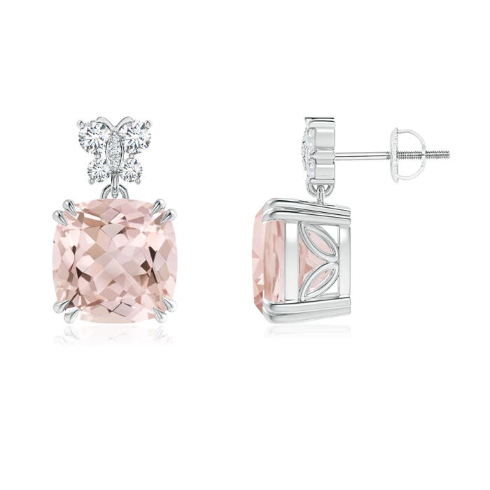 A - Morganite / 7.9 CT / 14 KT White Gold