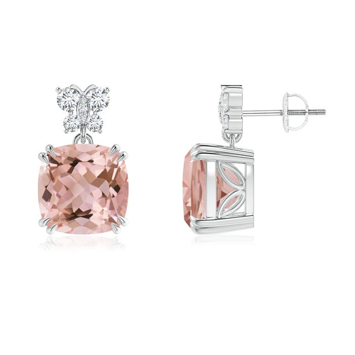 AAAA - Morganite / 7.9 CT / 14 KT White Gold