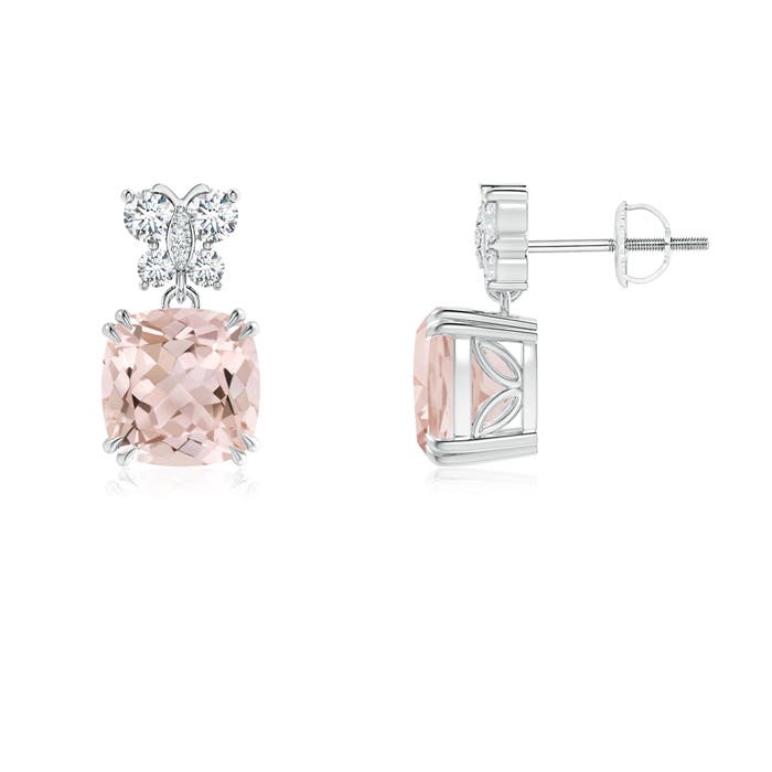 A - Morganite / 4.1 CT / 14 KT White Gold