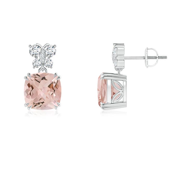 AA - Morganite / 4.1 CT / 14 KT White Gold