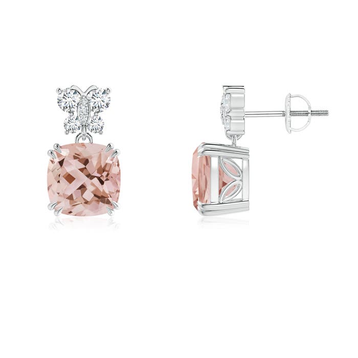 AAA - Morganite / 4.1 CT / 14 KT White Gold