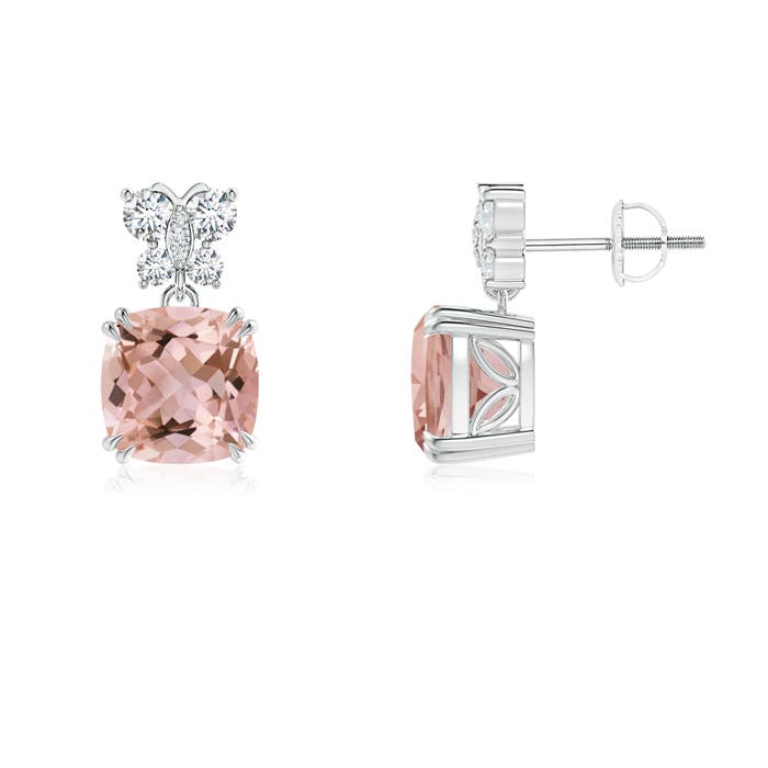 AAAA - Morganite / 4.1 CT / 14 KT White Gold