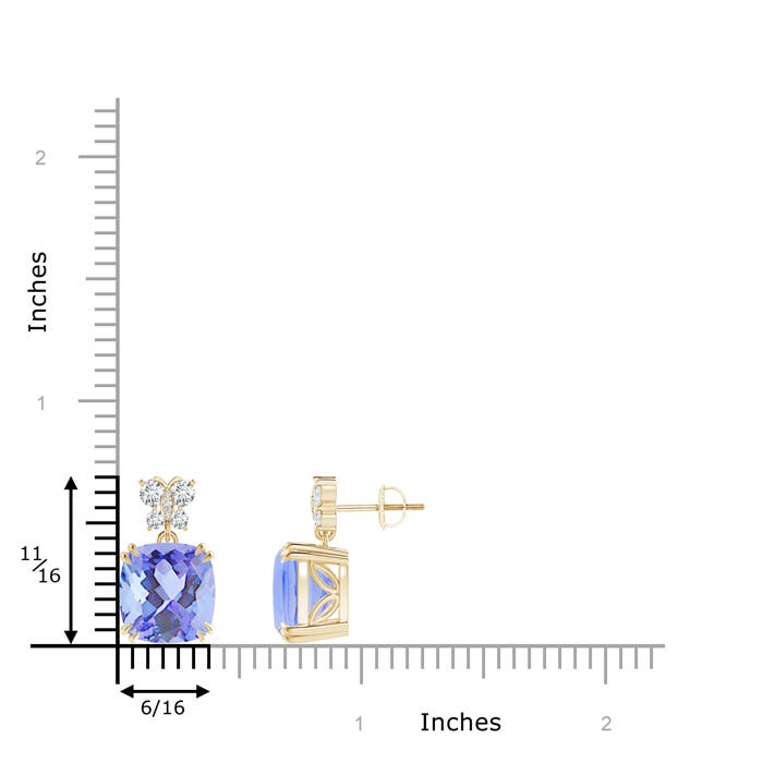 A - Tanzanite / 9.5 CT / 14 KT Yellow Gold