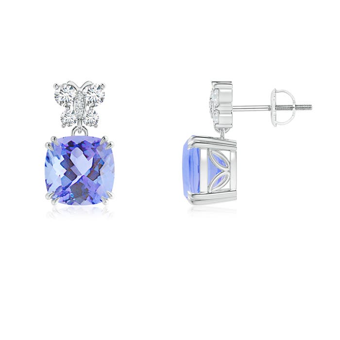 A - Tanzanite / 4.8 CT / 14 KT White Gold