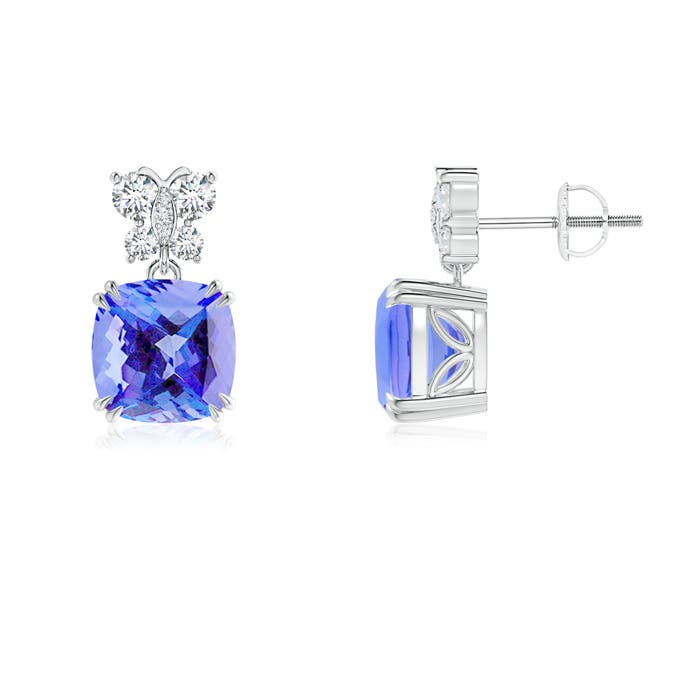 AA - Tanzanite / 4.8 CT / 14 KT White Gold