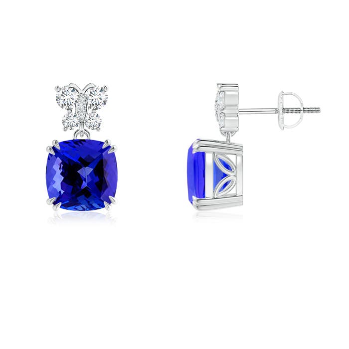 AAAA - Tanzanite / 4.8 CT / 14 KT White Gold