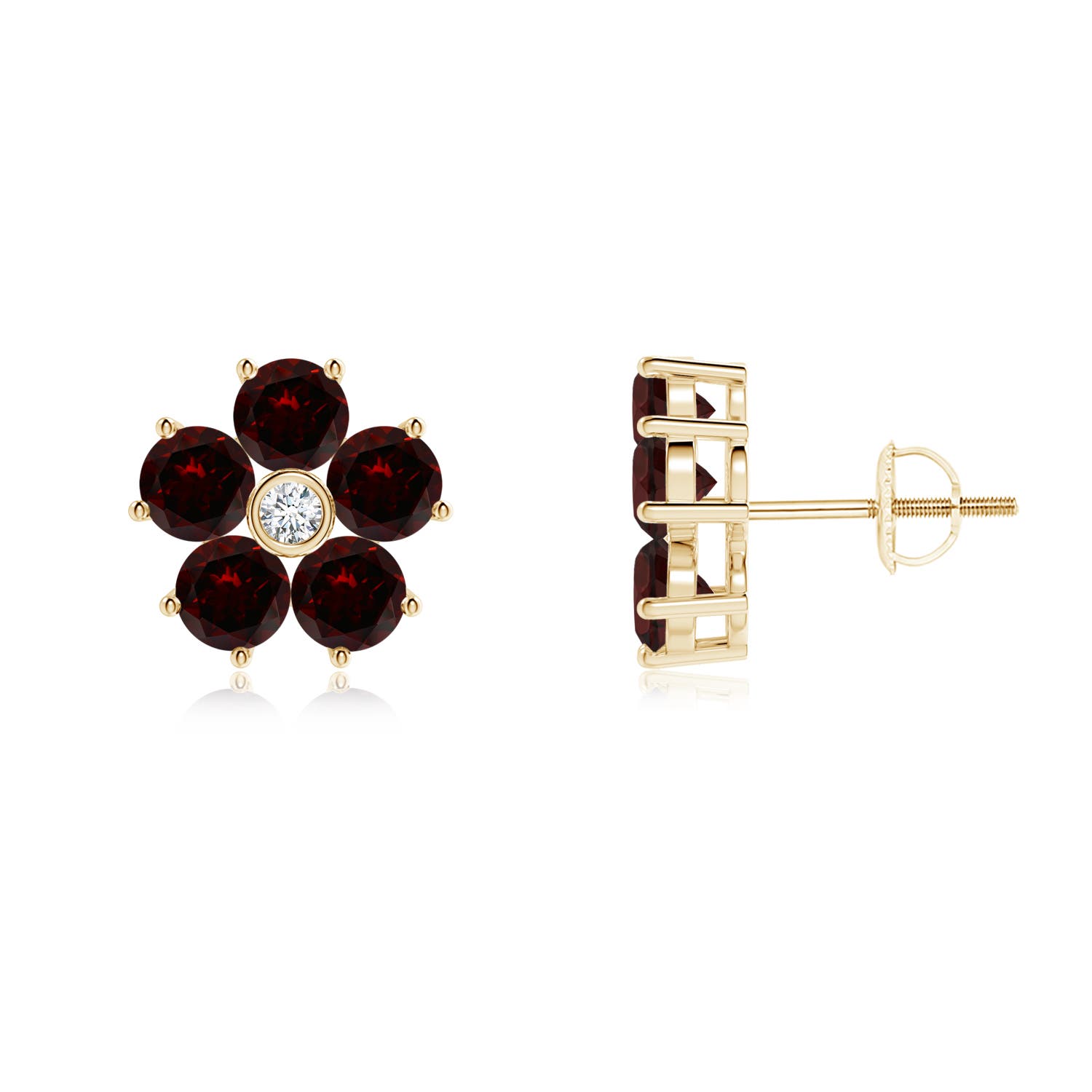 A - Garnet / 3.37 CT / 14 KT Yellow Gold