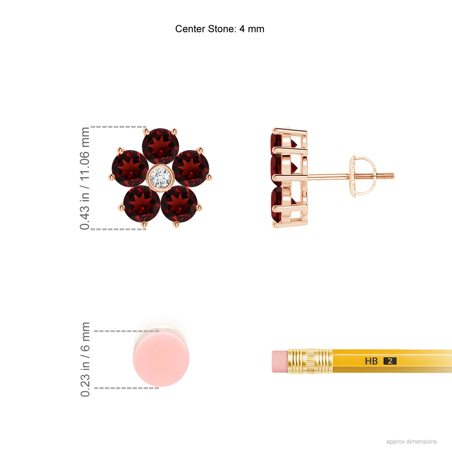 AAA - Garnet / 3.37 CT / 14 KT Rose Gold