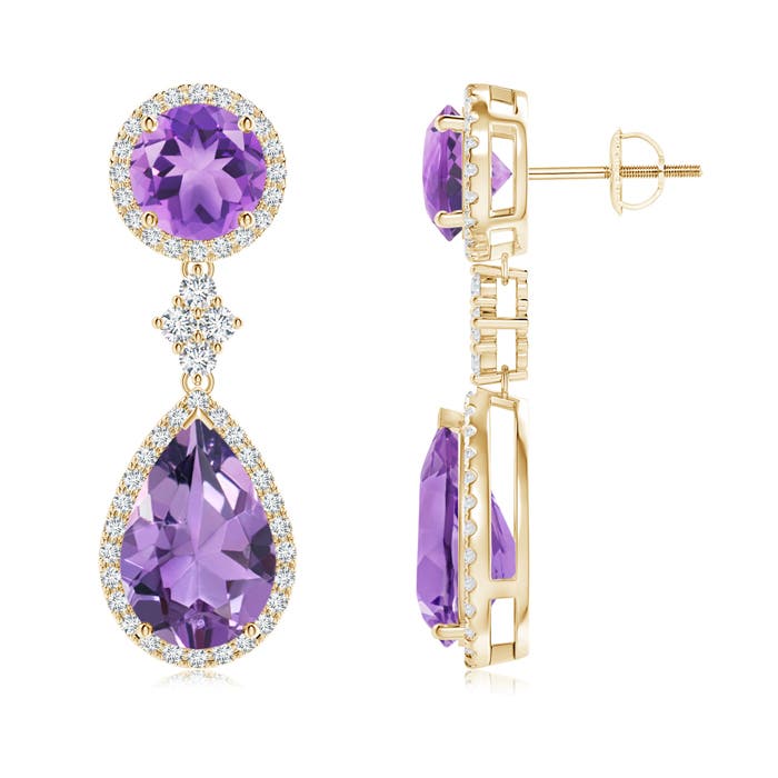 A - Amethyst / 8.33 CT / 14 KT Yellow Gold