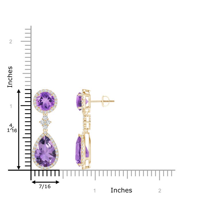 A - Amethyst / 8.33 CT / 14 KT Yellow Gold