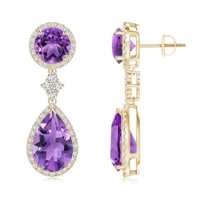 AA - Amethyst / 8.33 CT / 14 KT Yellow Gold