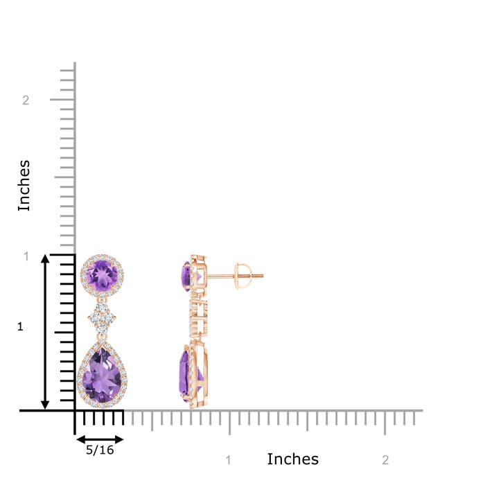 A - Amethyst / 3.58 CT / 14 KT Rose Gold