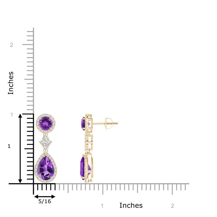 AAA - Amethyst / 3.58 CT / 14 KT Yellow Gold