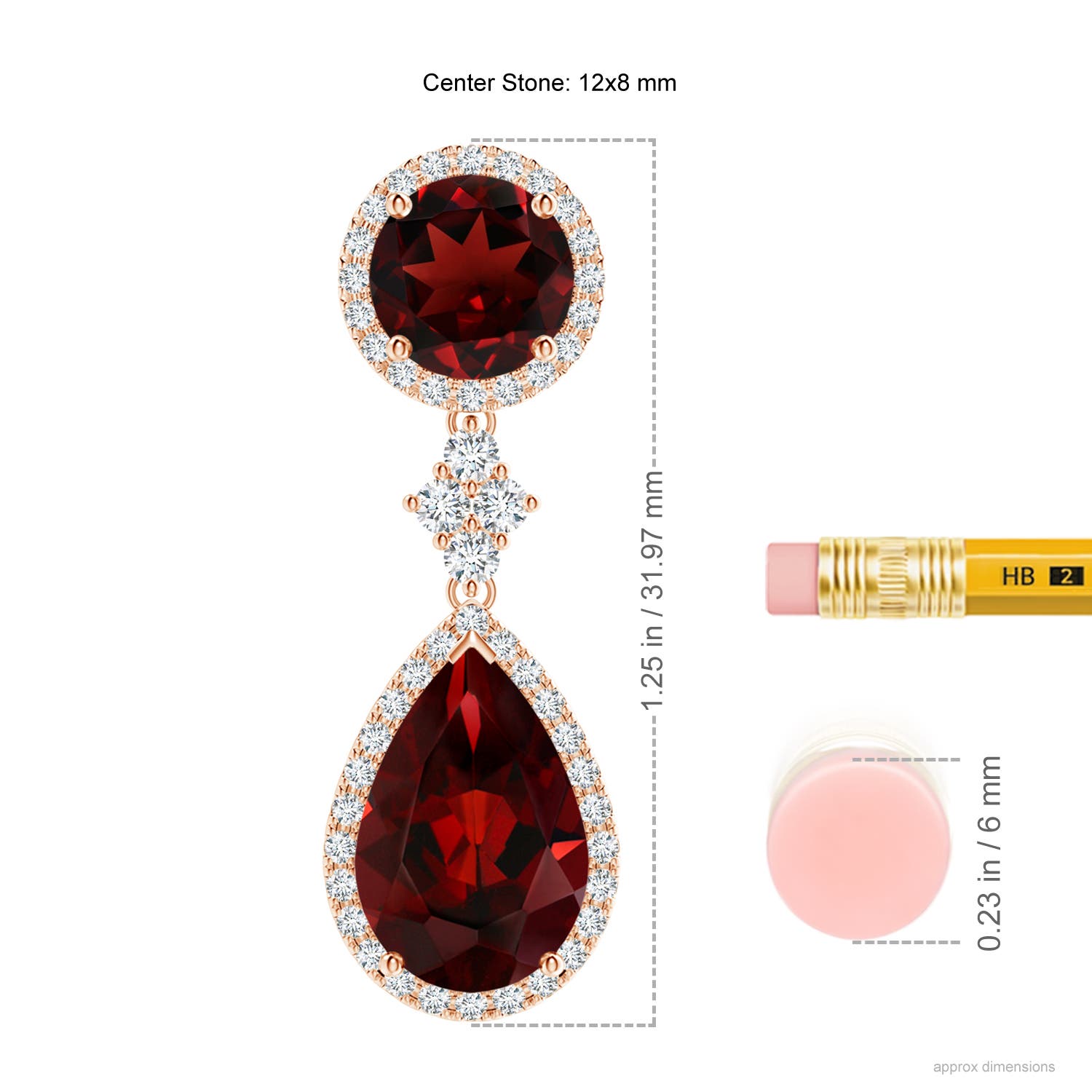 AAA - Garnet / 10.83 CT / 14 KT Rose Gold