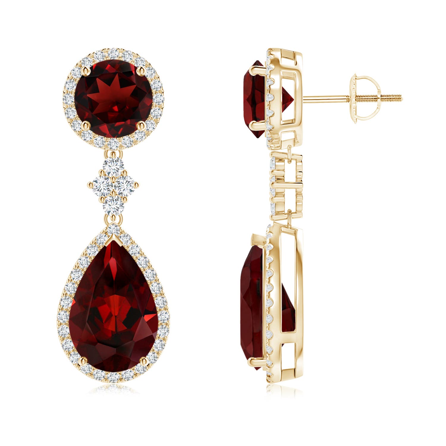 AAA - Garnet / 10.83 CT / 14 KT Yellow Gold