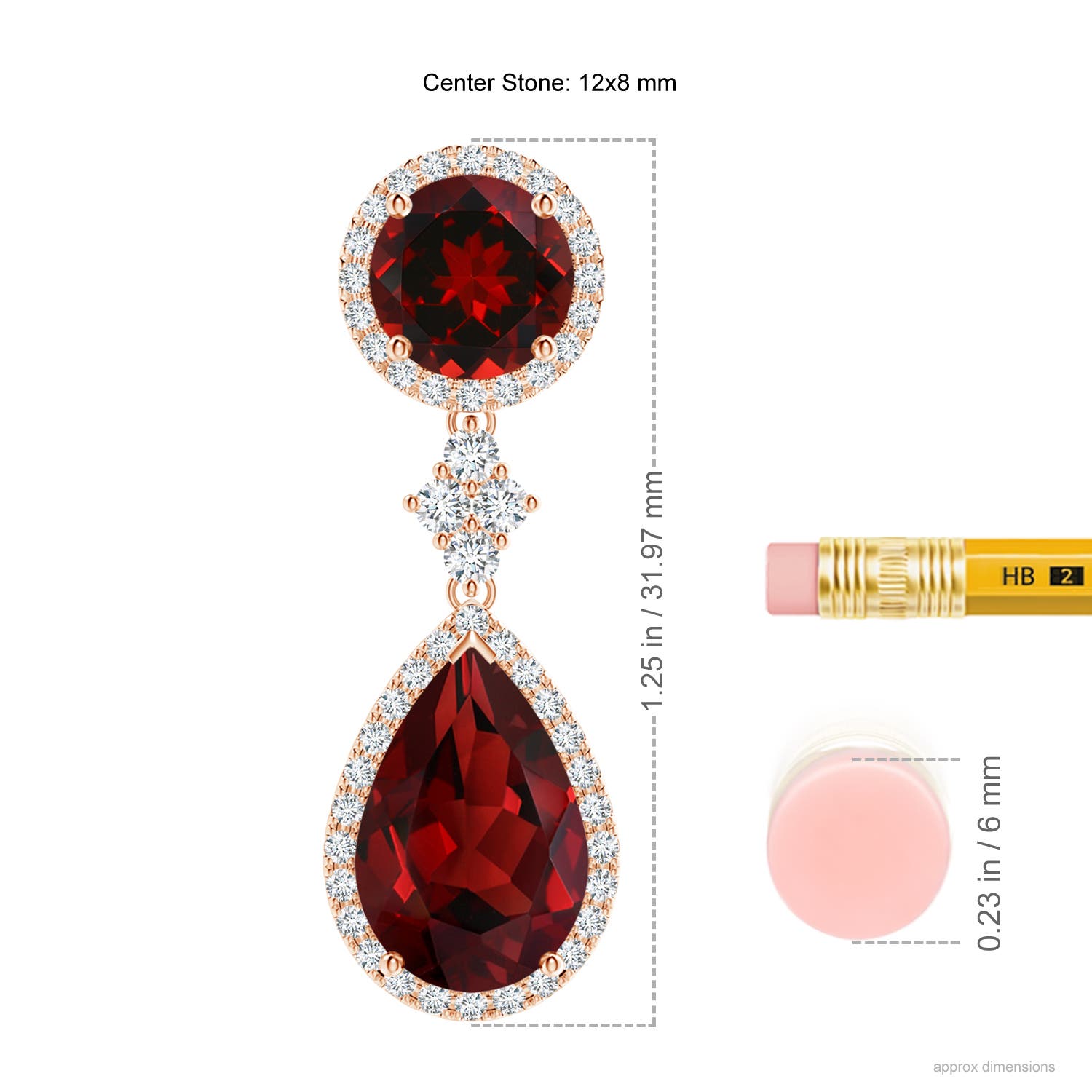 AAAA - Garnet / 10.83 CT / 14 KT Rose Gold