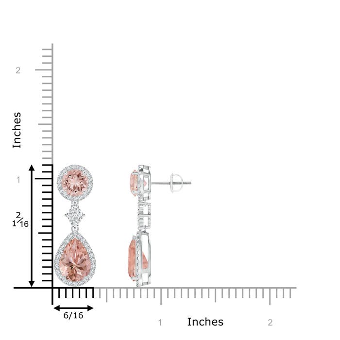 AAAA - Morganite / 5.31 CT / 14 KT White Gold