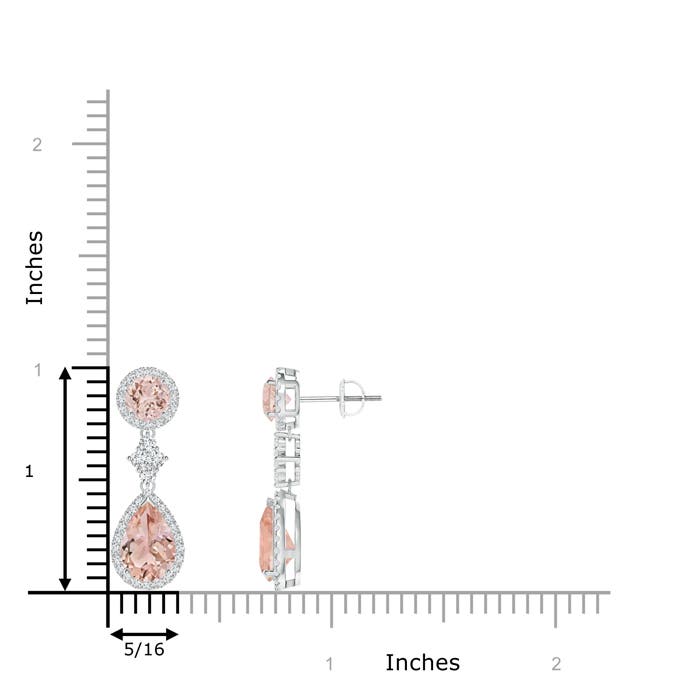 AAA - Morganite / 3.72 CT / 14 KT White Gold