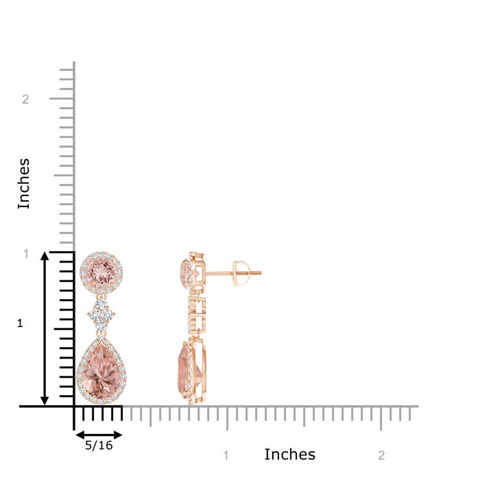 AAAA - Morganite / 3.72 CT / 14 KT Rose Gold