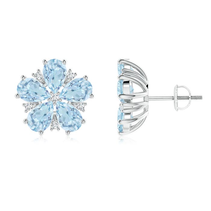 AA - Aquamarine / 3.13 CT / 14 KT White Gold