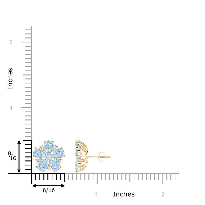 AA - Aquamarine / 3.13 CT / 14 KT Yellow Gold