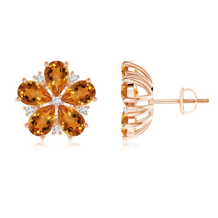 AAA - Citrine / 3.63 CT / 14 KT Rose Gold