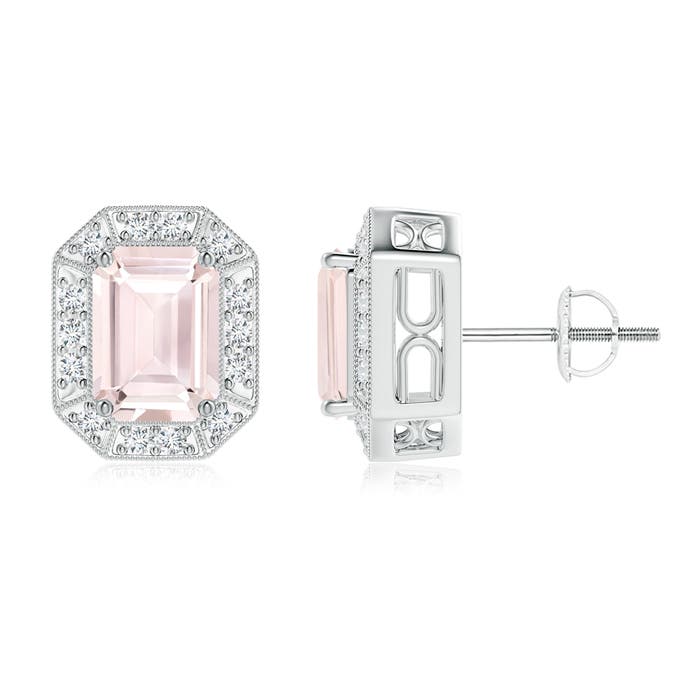 A - Morganite / 2.02 CT / 14 KT White Gold