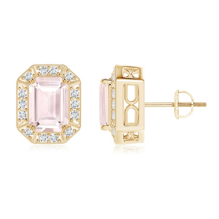 A - Morganite / 2.02 CT / 14 KT Yellow Gold