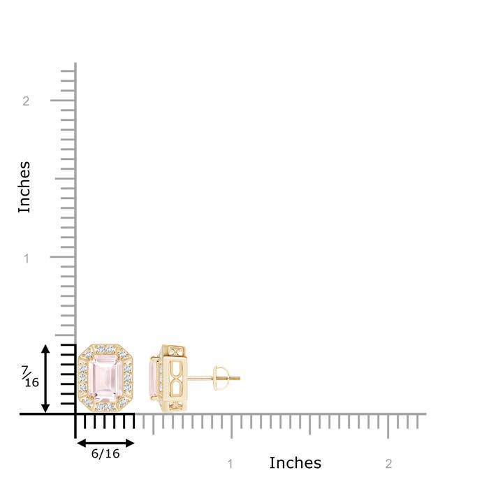 A - Morganite / 2.02 CT / 14 KT Yellow Gold