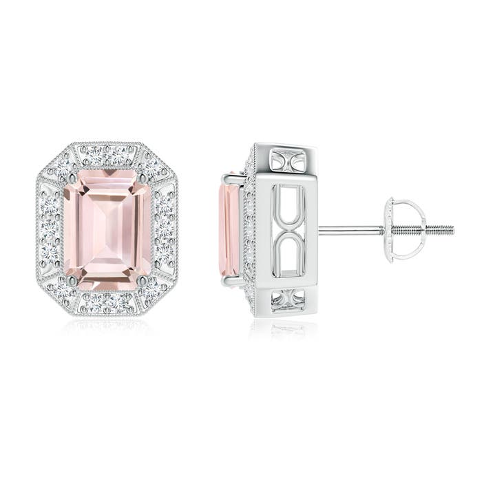 AA - Morganite / 2.02 CT / 14 KT White Gold