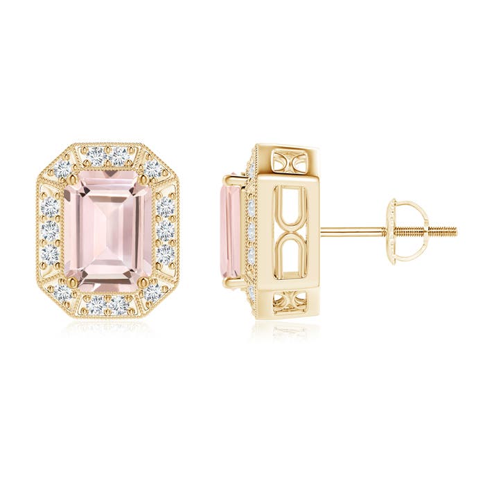 AA - Morganite / 2.02 CT / 14 KT Yellow Gold