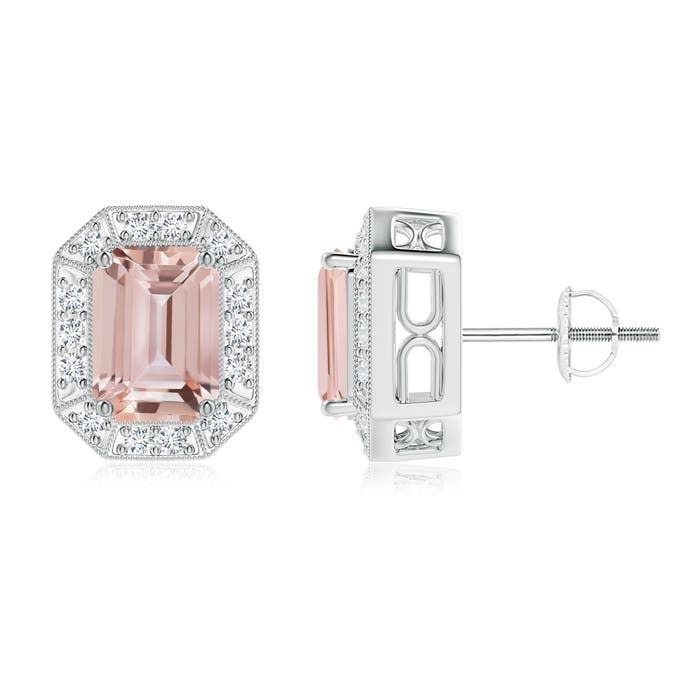 AAA - Morganite / 2.02 CT / 14 KT White Gold