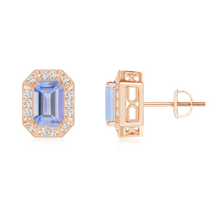 A - Tanzanite / 1.37 CT / 14 KT Rose Gold