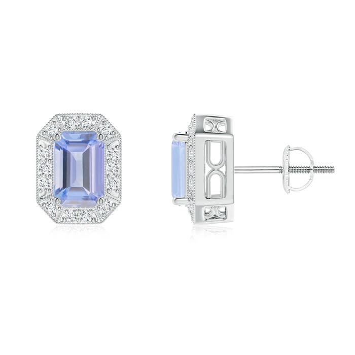 A - Tanzanite / 1.37 CT / 14 KT White Gold