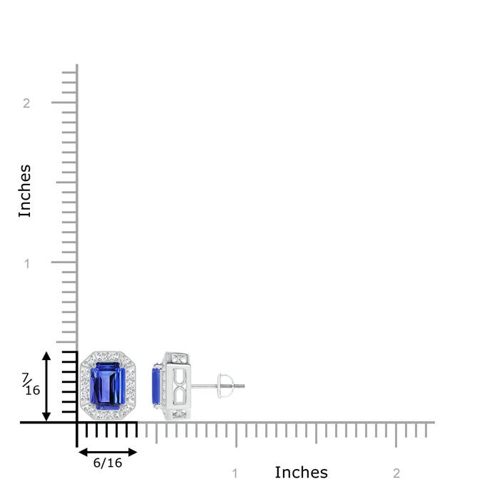 AAA - Tanzanite / 2.22 CT / 14 KT White Gold